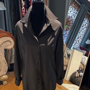 Classic Black Button Down Shirt for Women